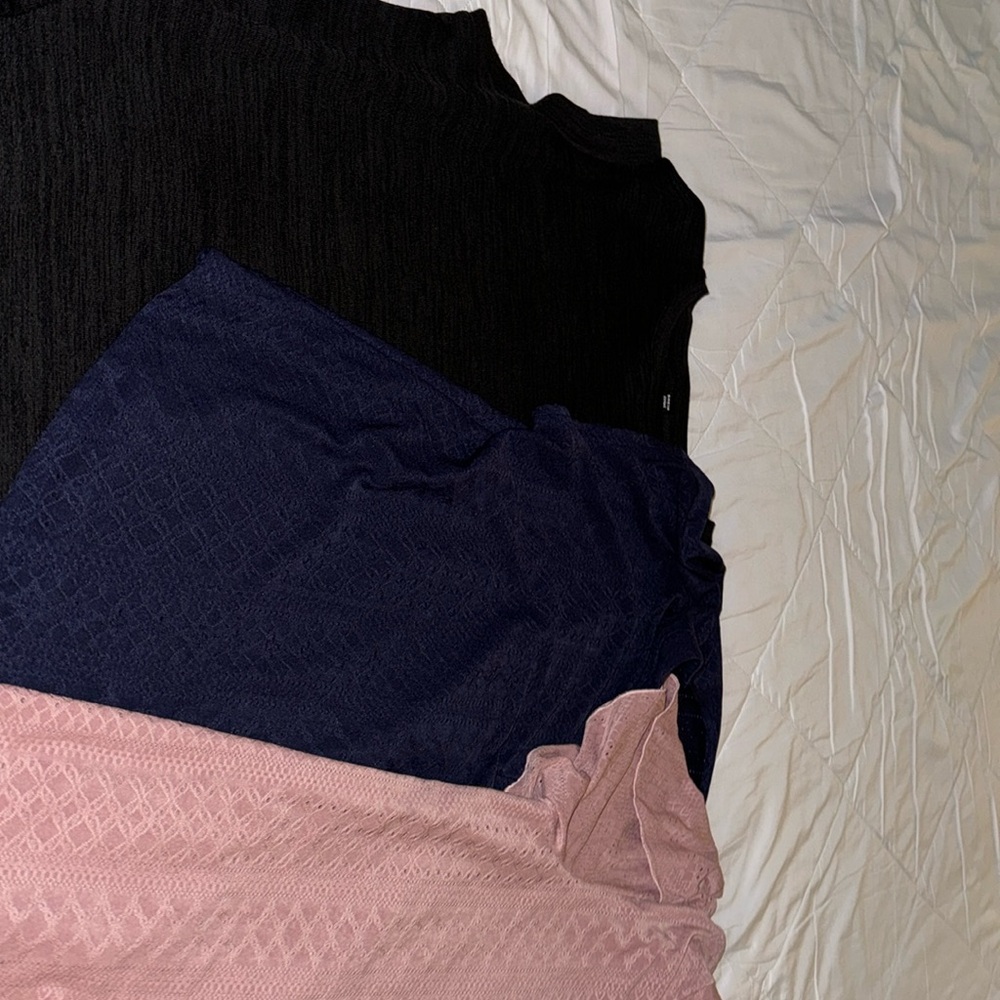 Three shirts from SHEIN